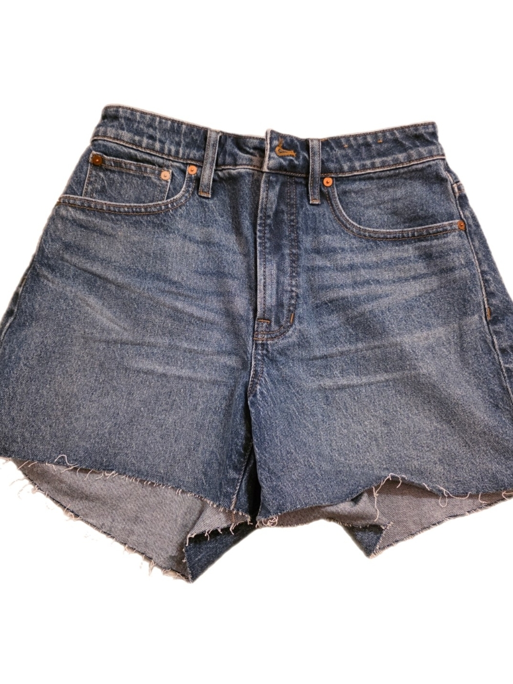 NWT Madewell The Curvy Perfect Vintage Mid Length Denim Short Sz 28